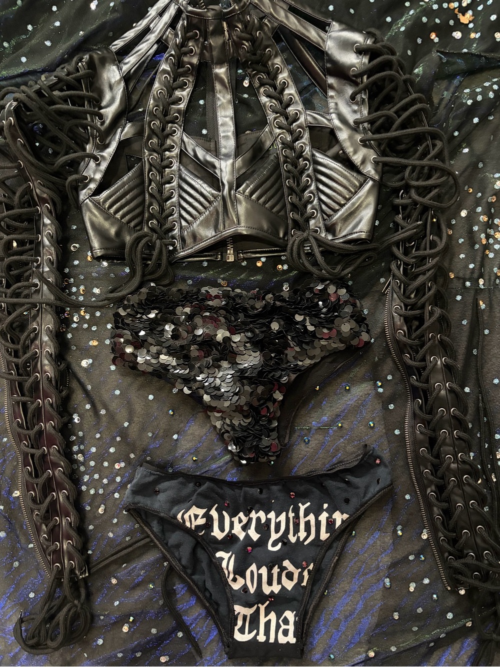 Collection of 25 costume pieces , one of a kind for Burlesque /Showgirl/go go - Picture 6 of 12